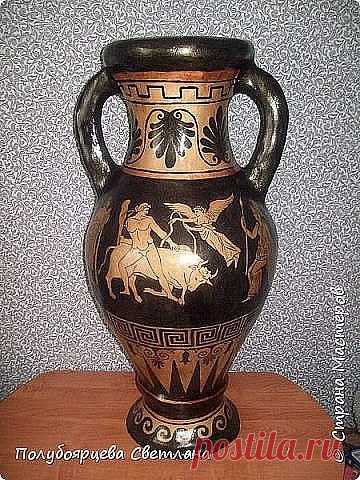 Напольная ваза из картона. Мастер-класс от Полубоярцевой Светланы 