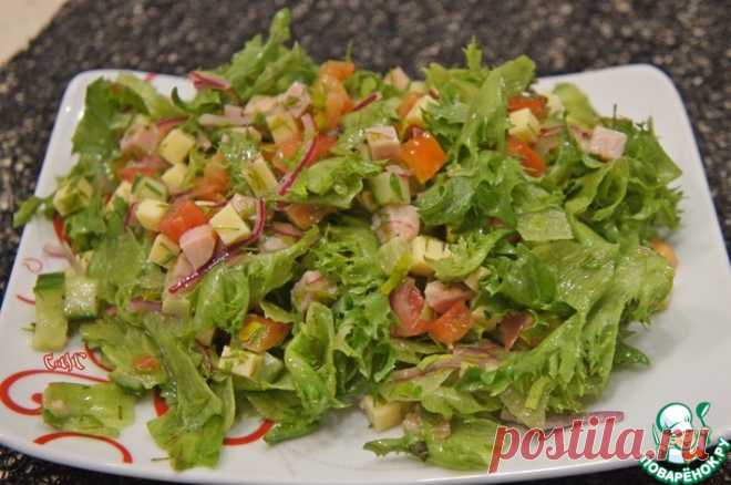 Салат из овощей с карбонатом и сыром Кулинарный рецепт