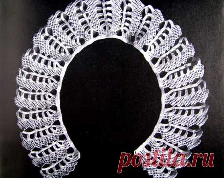 Вязаный воротник &quot;Иллюзия&quot;. Схема