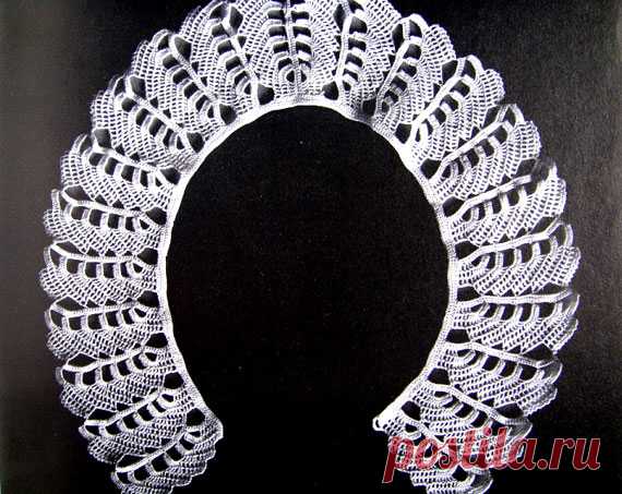 Вязаный воротник "Иллюзия". Схема