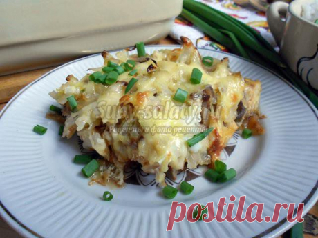 Запеканка из куриной печени и белокочанной капусты. Рецепт с пошаговыми фото