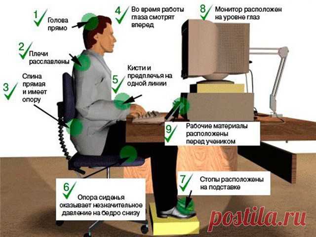 Сидячая работа. Как сохранить здоровье