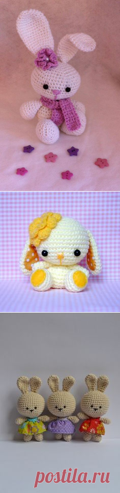 My little rabbit from the free amigurumi pattern -> http://www.tejiendoperu.com/amigurumi/conejo/ | Amigurumi