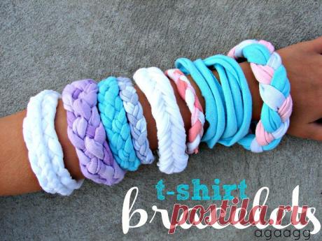 t-shirt bracelets...{kid craft monday} | T-Shirt Magic