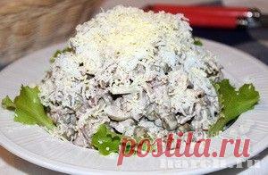 Салат с говядиной и шампиньонами «Купавенский» | Фоторецепт с подробным описанием от Харч.ру
