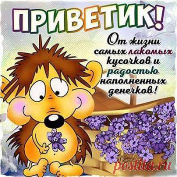 Бесплатные открытки Привет  Подружке Привет открытки