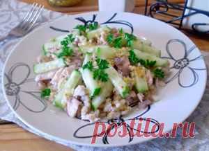 Рыбный салат с перловкой | Рыба в духовке — рецепты