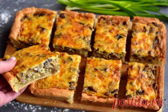 Закусочный пирог с грибами