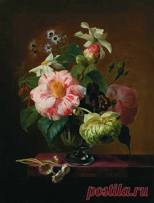 E. Агате Пилон Натюрморт цветов в ... - натюрморт быстрое сердце