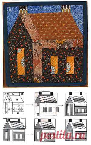 Озорные лоскутки - сайт о Kroykirе и лоскутному шитью - Узор «Школа»