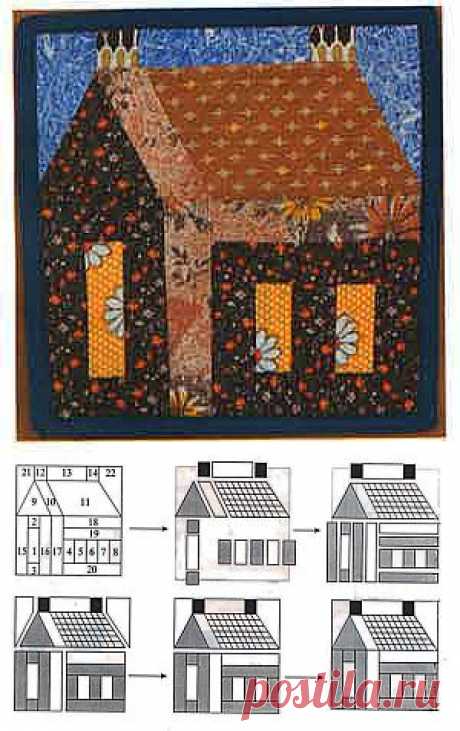 Озорные лоскутки - сайт о Kroykirе и лоскутному шитью - Узор «Школа»