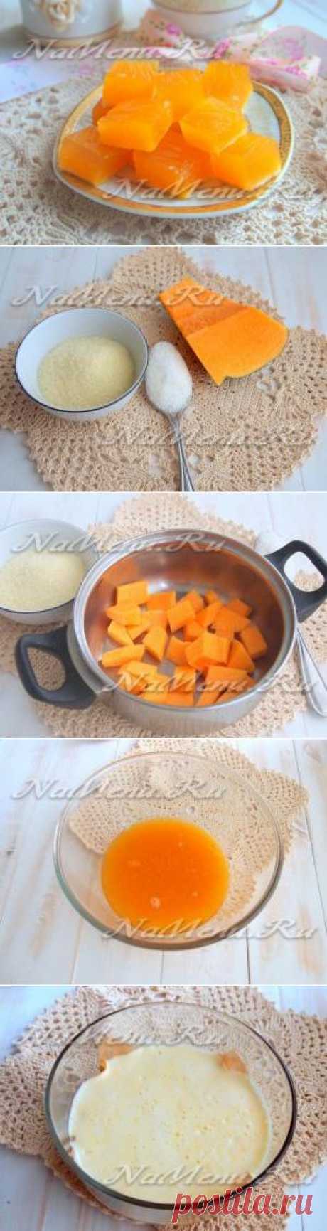 Суфле из тыквы и лимонного желе