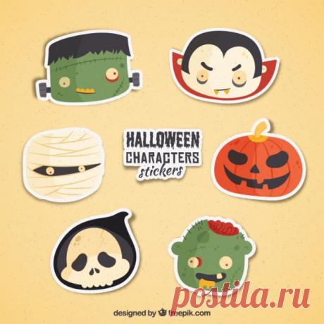 Пакет декоративных монстров Хэллоуина Более миллиона свободных векторов, PSD, фотографии и бесплатные иконки. Эксклюзивные халявы и все графические ресурсы, которые необходимые для ваших проектов