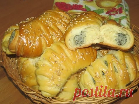Рогалики как пух.Дрожжевое тесто на молоке/Yeast dough with milk. Bagels as Pooh/Юлия Клочкова