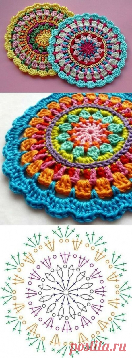 Подборка маленьких салфеток или мотивы крючком.