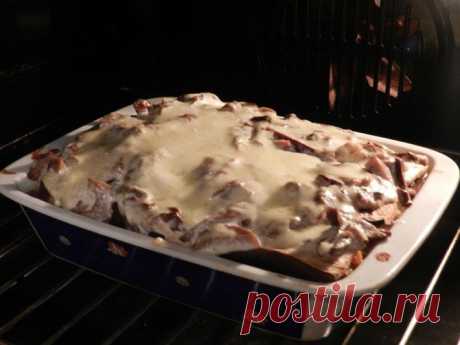 Мусака с грибами. Упрощённый вариант - Вкусные рецепты