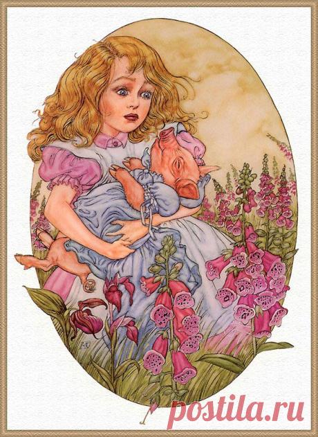 Alice in Wonderland by Angel Dominguez Алиса в стране чудес Энжел Домингес | Алиса в Стране Чудес