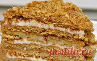 Торт медовый со сгущенкой / Торты / TVCook: пошаговые рецепты c фото