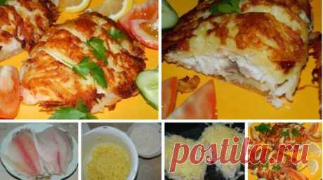Рыбка в «шубе» - Вкусные рецепты - медиаплатформа МирТесен Рыбка в хрустящей картофельной корочке вполне может стать одним из наиболее любимых блюд в вашей семье. Ингредиенты: филе рыбы — 6 шт.; картофель — 7-8 шт.; сыр — 70 г; яичный белок — 2 шт.; мука — 4-6 ст. л.; соль, перец, специи; масло для жарки. Приготовление: Рыбу помыть и обсушить. В одной чаше