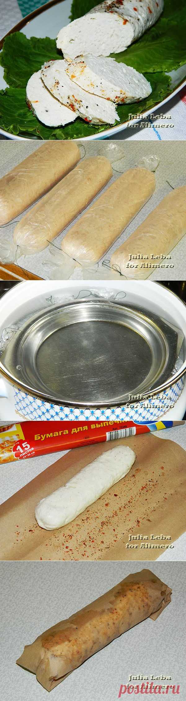 Нежная домашняя колбаса из куриного филе
