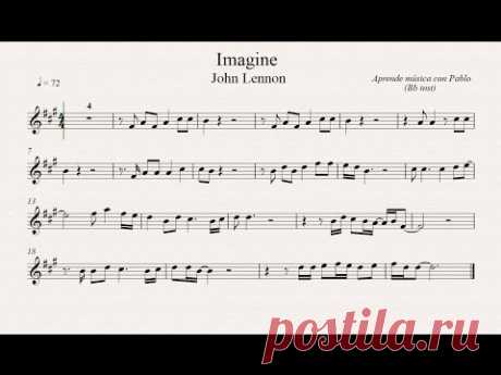 IMAGINE:  Bb inst (clarinete,trompeta,saxo sop/tenor)(partitura con playback)