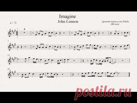 IMAGINE:  Bb inst (clarinete,trompeta,saxo sop/tenor)(partitura con playback)