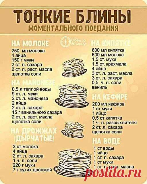 Блины, оладьи, сырники