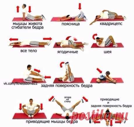 Комплексная растяжка! 

Для хорошего самочувствия и красивых мышц