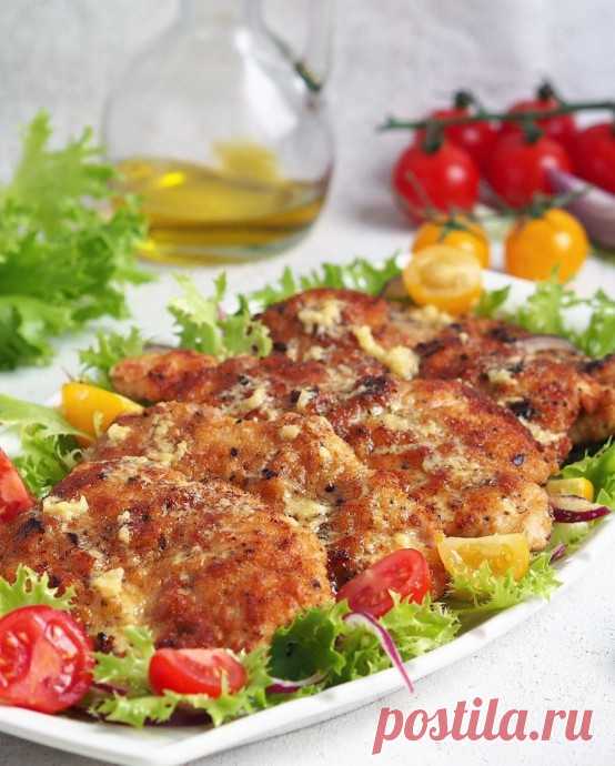 ​Шницель из индейки с горчичным соусом