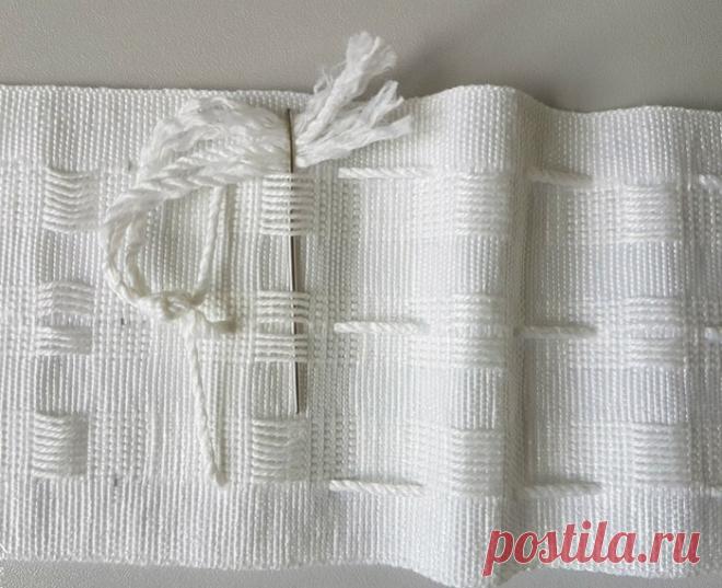 Как выбрать и пришить шторную ленту