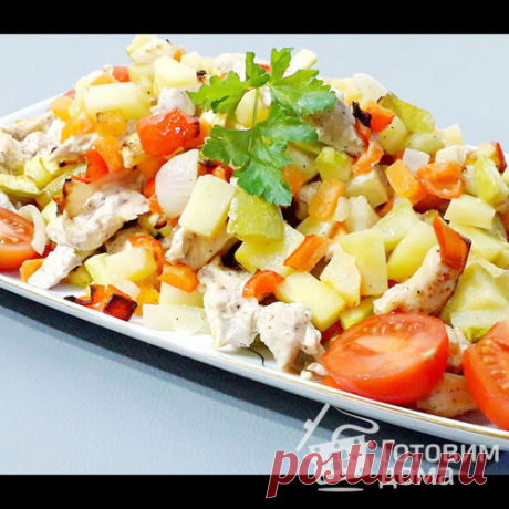 Овощное рагу с курицей в духовке - пошаговый рецепт с фото на Готовим дома