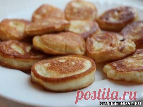 Рецепт: Оладьи на кефире без яиц