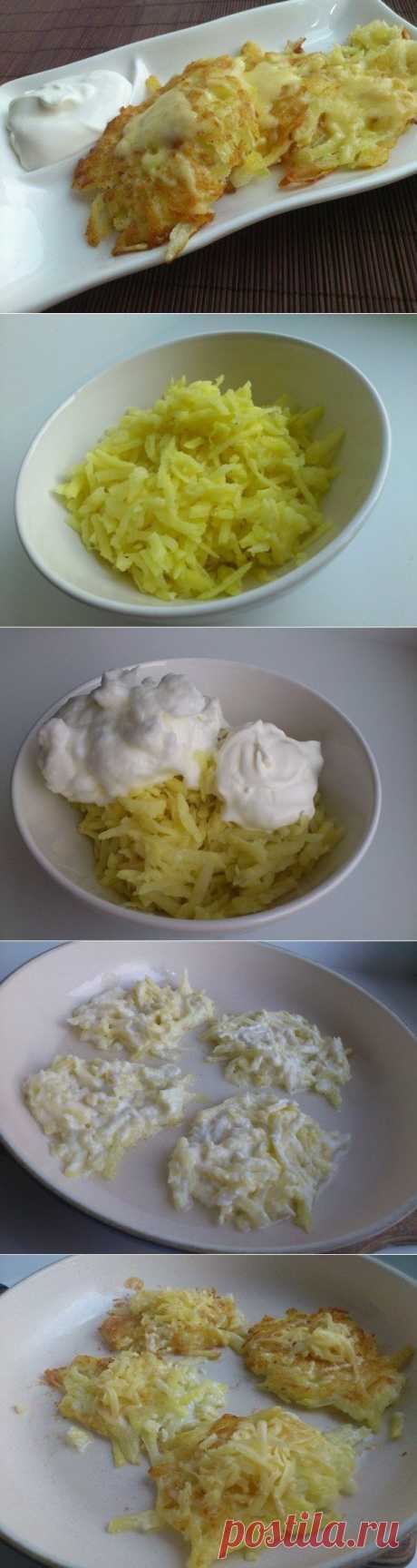 Картофельные драники с сыром