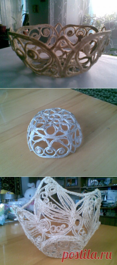 Шпагатная (джутовая) филигрань.