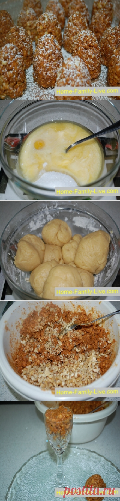 Новогодний десерт «Заснеженные  шишки»/Сайт с пошаговыми рецептами с фото для тех кто любит готовить