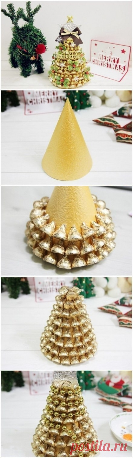 Поделки из картона и конфет.