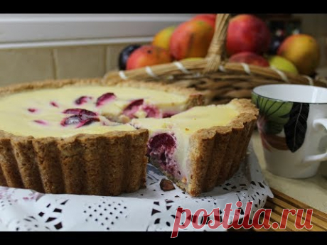 Сливовое наслаждение l Сметанная заливка, творожное тесто