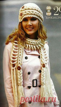 Шапочка и шарф в необычной технике.ЗДЕСЬ:шарф,шапка-описание--- http://vsevidno.ru/vision/?eyes=91936