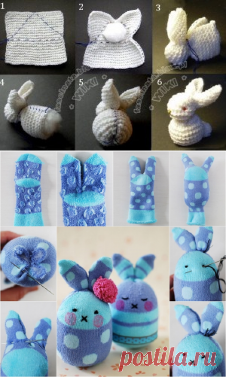 DIY Easy Easter Egg Sock Bunny