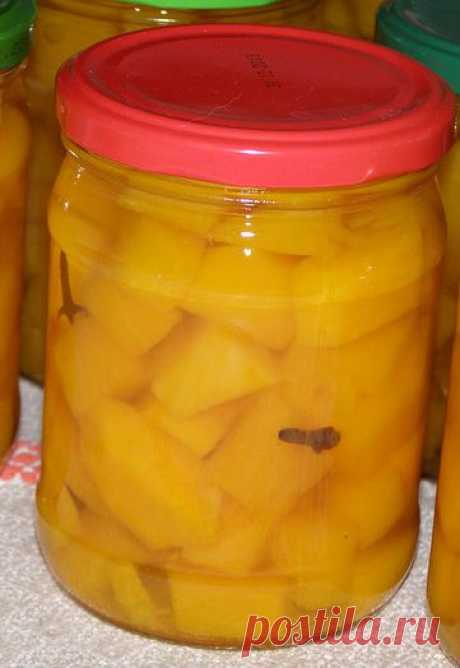 Маринованная тыква на зиму. Рецепт - Заготовки из тыквы | Дача своими руками