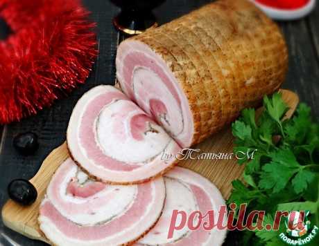 Подкопченный свиной рулет "Праздничный" – кулинарный рецепт