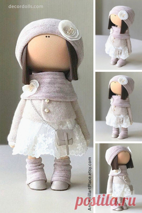 Handmade Rag Doll Textile Decor Doll Fabric Cloth Doll | Etsy