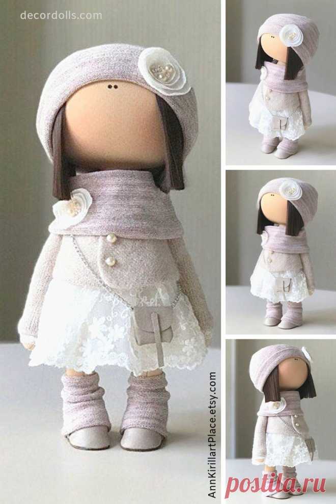 Handmade Rag Doll Textile Decor Doll Fabric Cloth Doll | Etsy