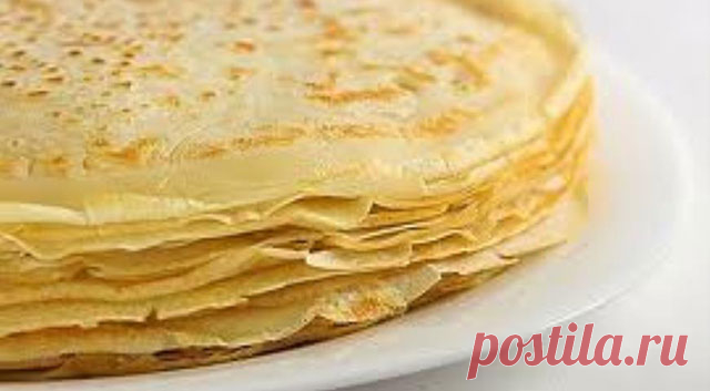 Тонкие блины на молоке — Домашняя кулинария