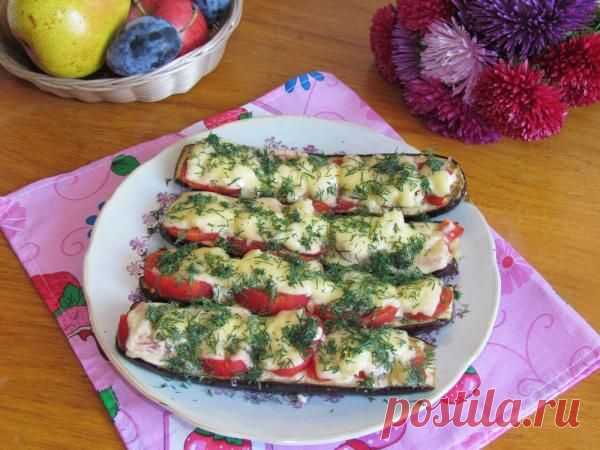Баклажаны с сыром и помидорами в духовке - Простые рецепты Овкусе.ру