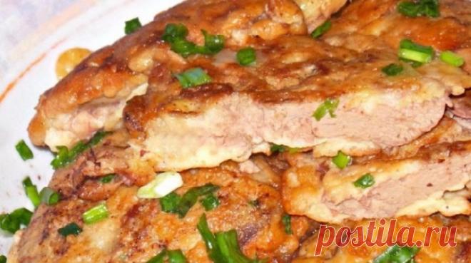 Нежная куриная печенка в сметанно-чесночном кляре