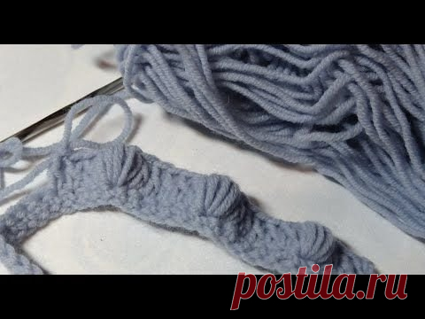 Пышный столбик крючком | Видеоурок по вязанию | Уроки по вязанию от Mila Пульс Mail.ru В данном ролике я покажу вам, как вязать пышный столбик крючком.