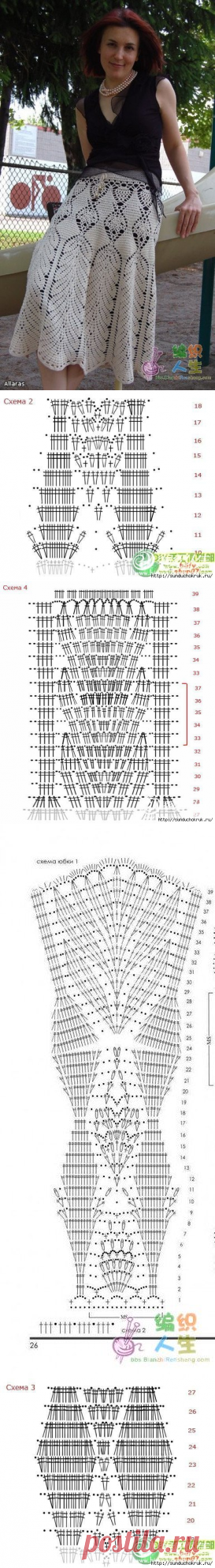 Красивая юбка крючком: Дневник группы «ВЯЖЕМ ПО ОПИСАНИЮ»: Группы - женская социальная сеть myJulia.ru