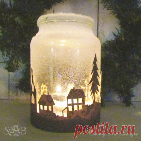 Новогодний подсвечник