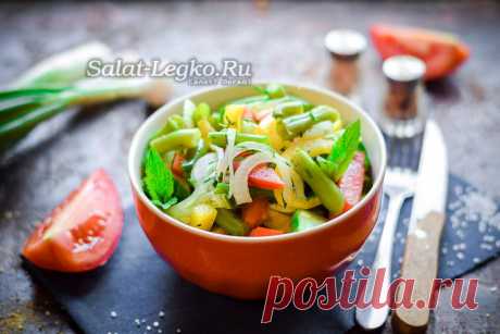 Салат из замороженной стручковой фасоли, рецепт с фото очень вкусный